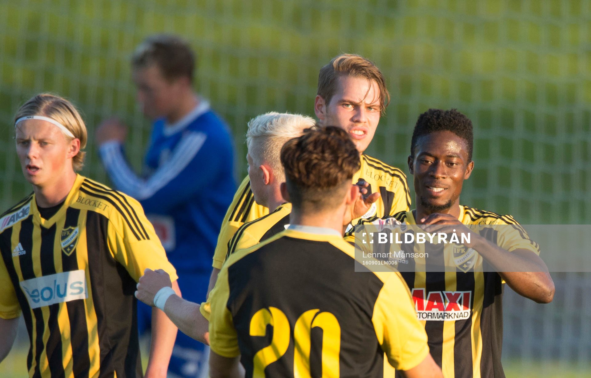 IFK Hässleholms Kojo Annor gör 1-0 i matchen i division 2