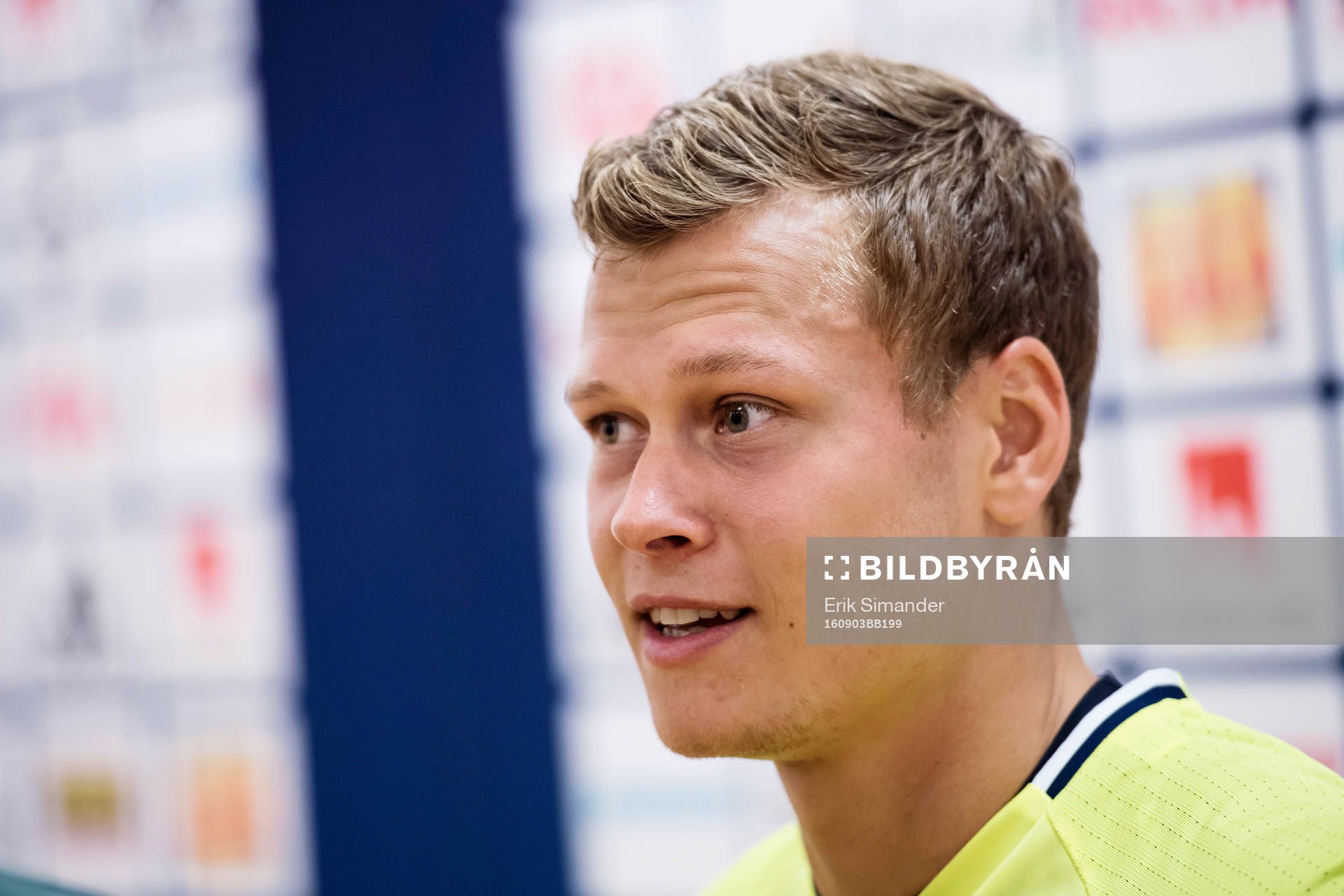 Viktor Claesson i mixed zone
