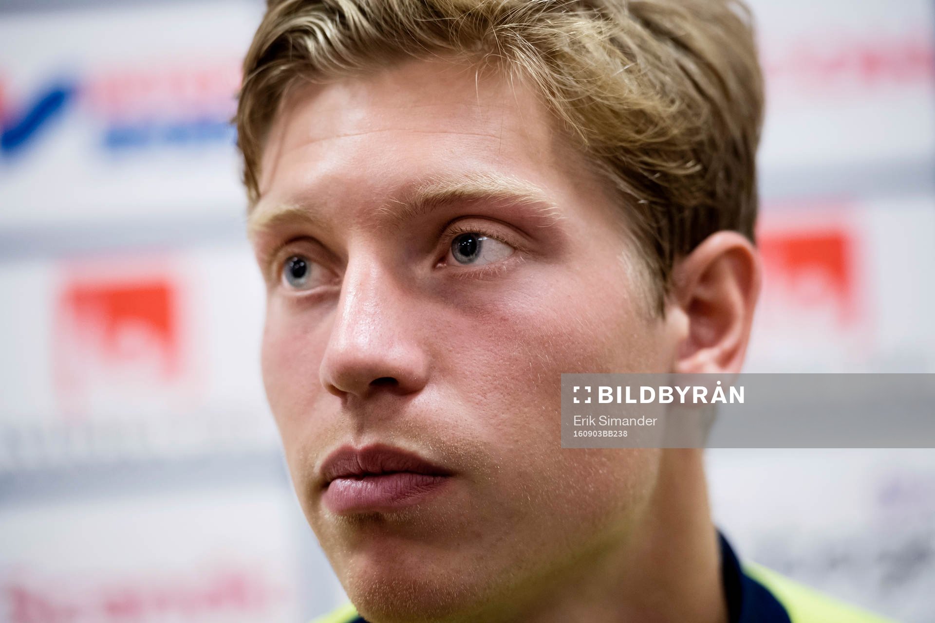 Alexander Fransson i mixed zone