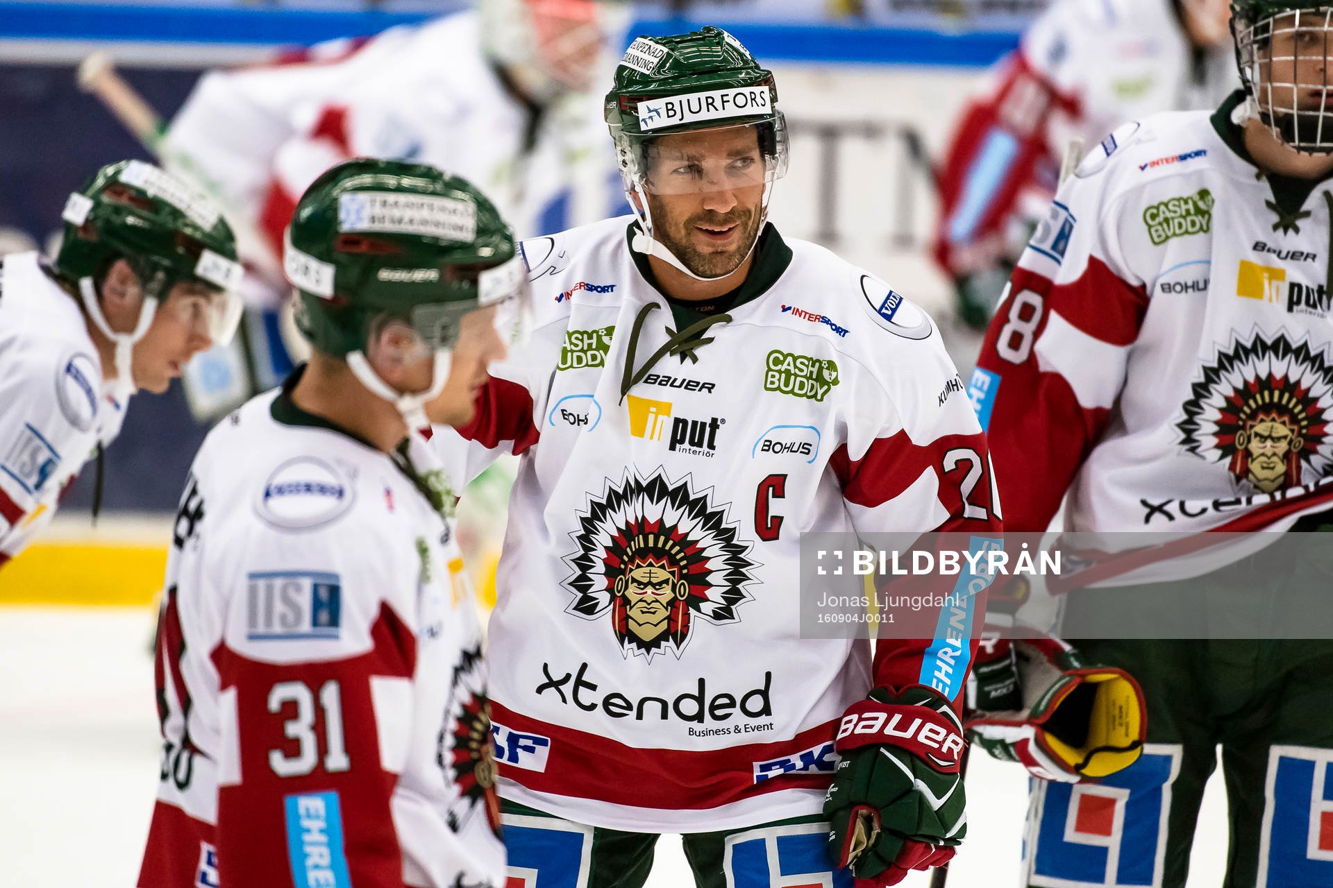 Frölundas Joel Lundqvist värmer upp