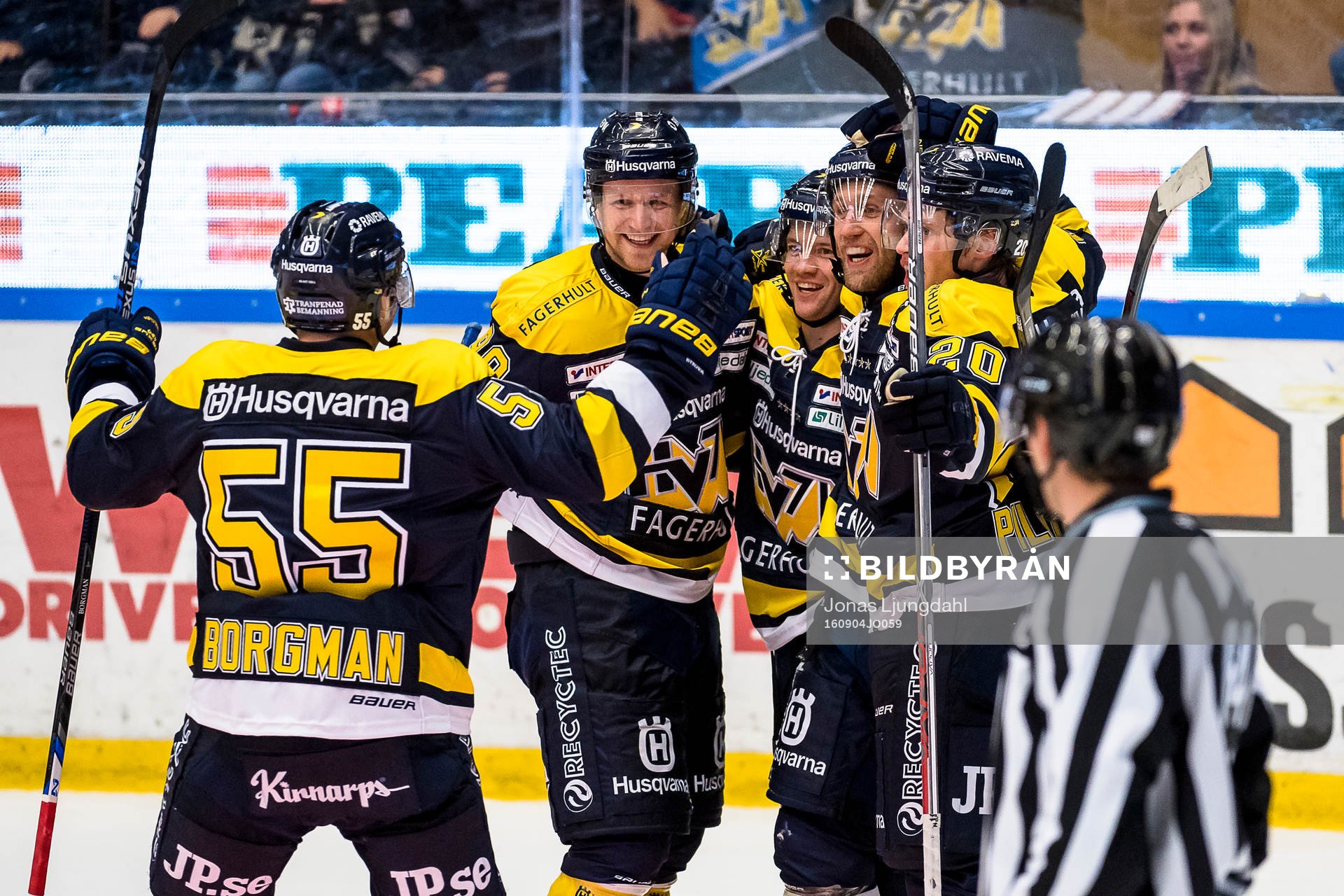 s Ted Brithén, Pär Arlbrandt och Martin Thörnberg jublar