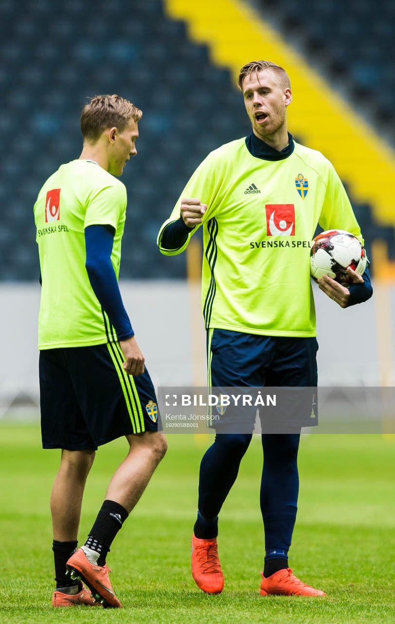 Pontus Jansson med Ludwig Augustinsson