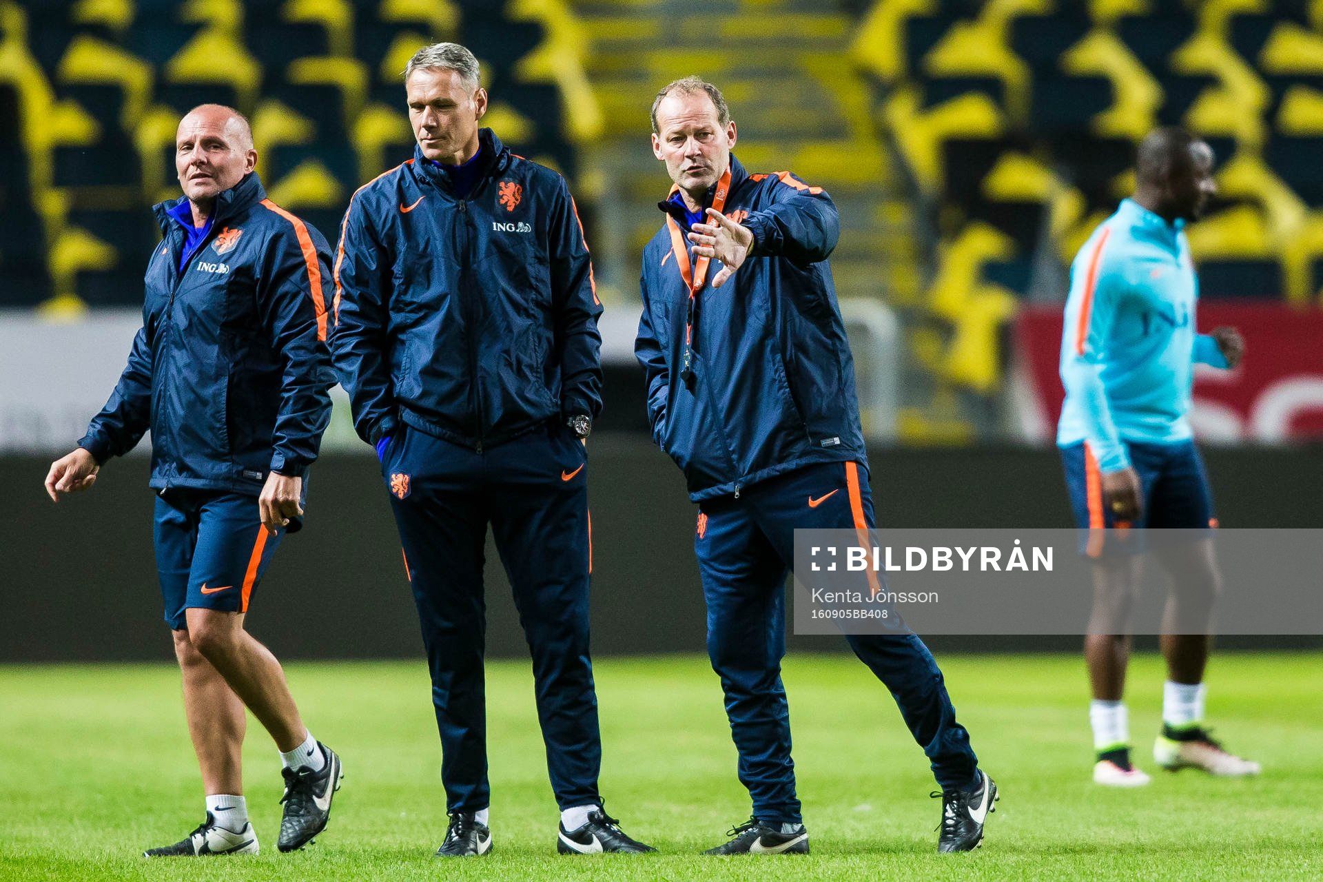 Hollands förbundskapten Danny Blind och assisterande