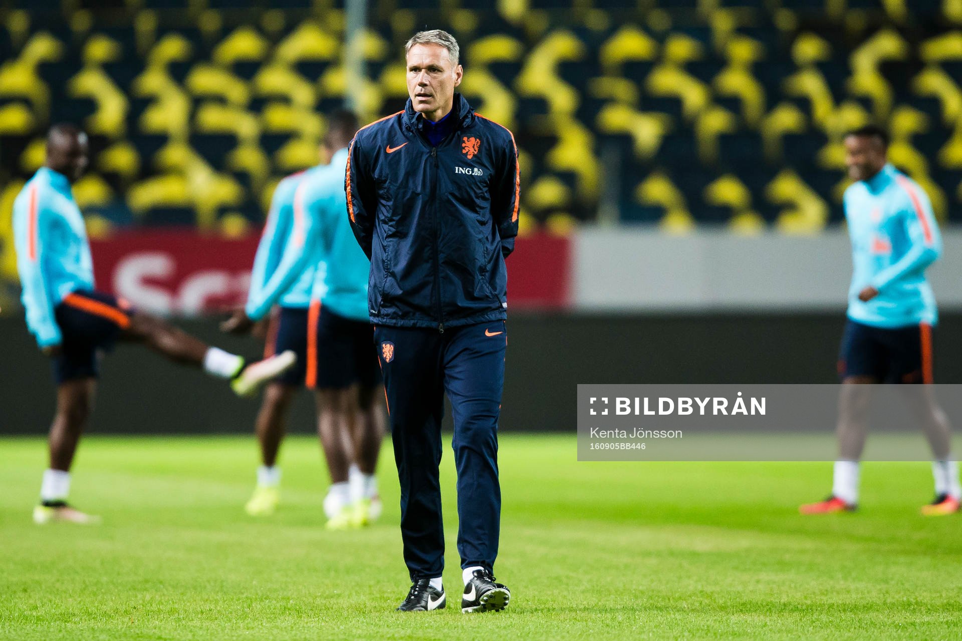 Hollands assisterande tränare Marco van Basten
