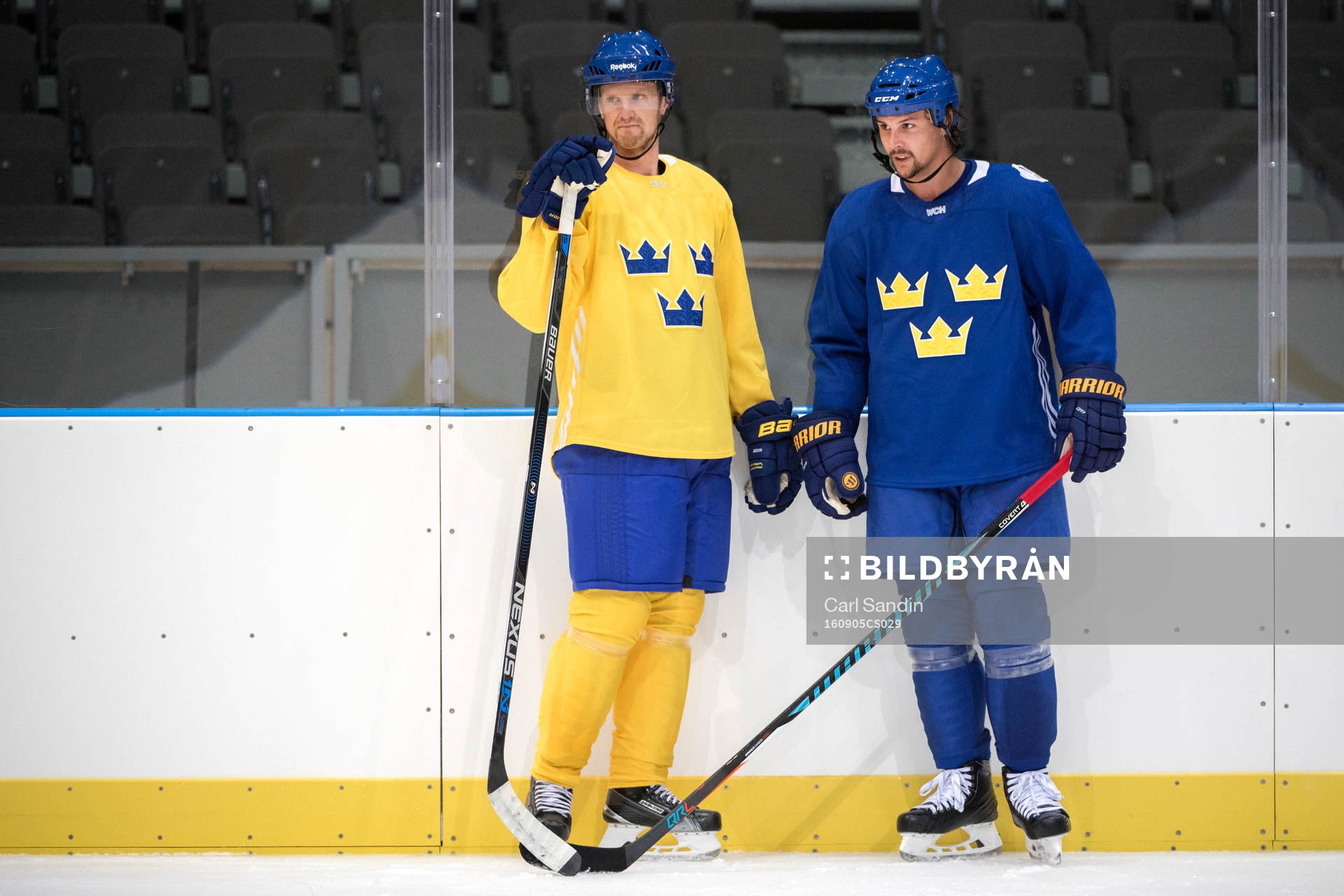 Sveriges Henrik Sedin och Erik Karlsson