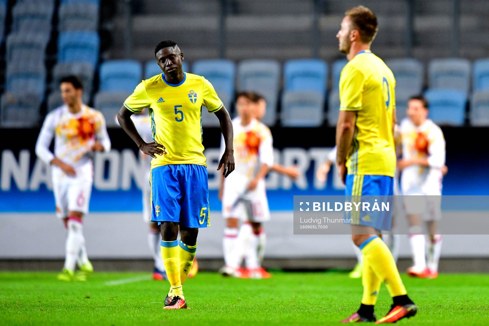 Sveriges Pa Konate och Muamer Tankovic deppar