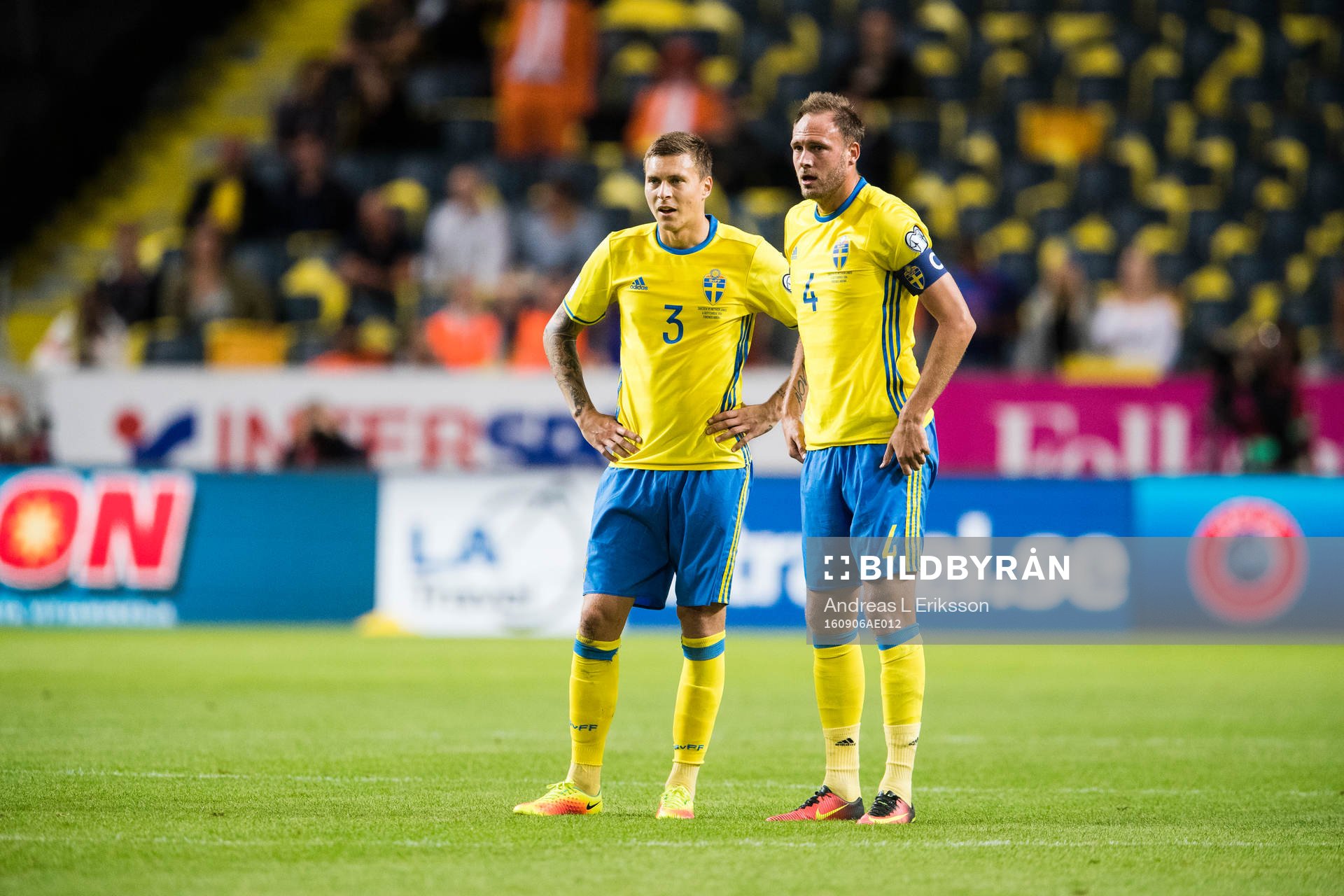 Sveriges Victor Nilsson Lindelöf och Andreas Granqvist