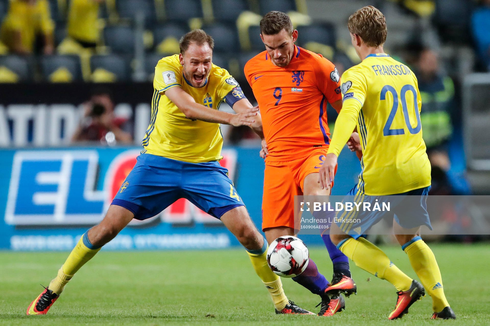 Sveriges Andreas Granqvist och Alexander Fransson