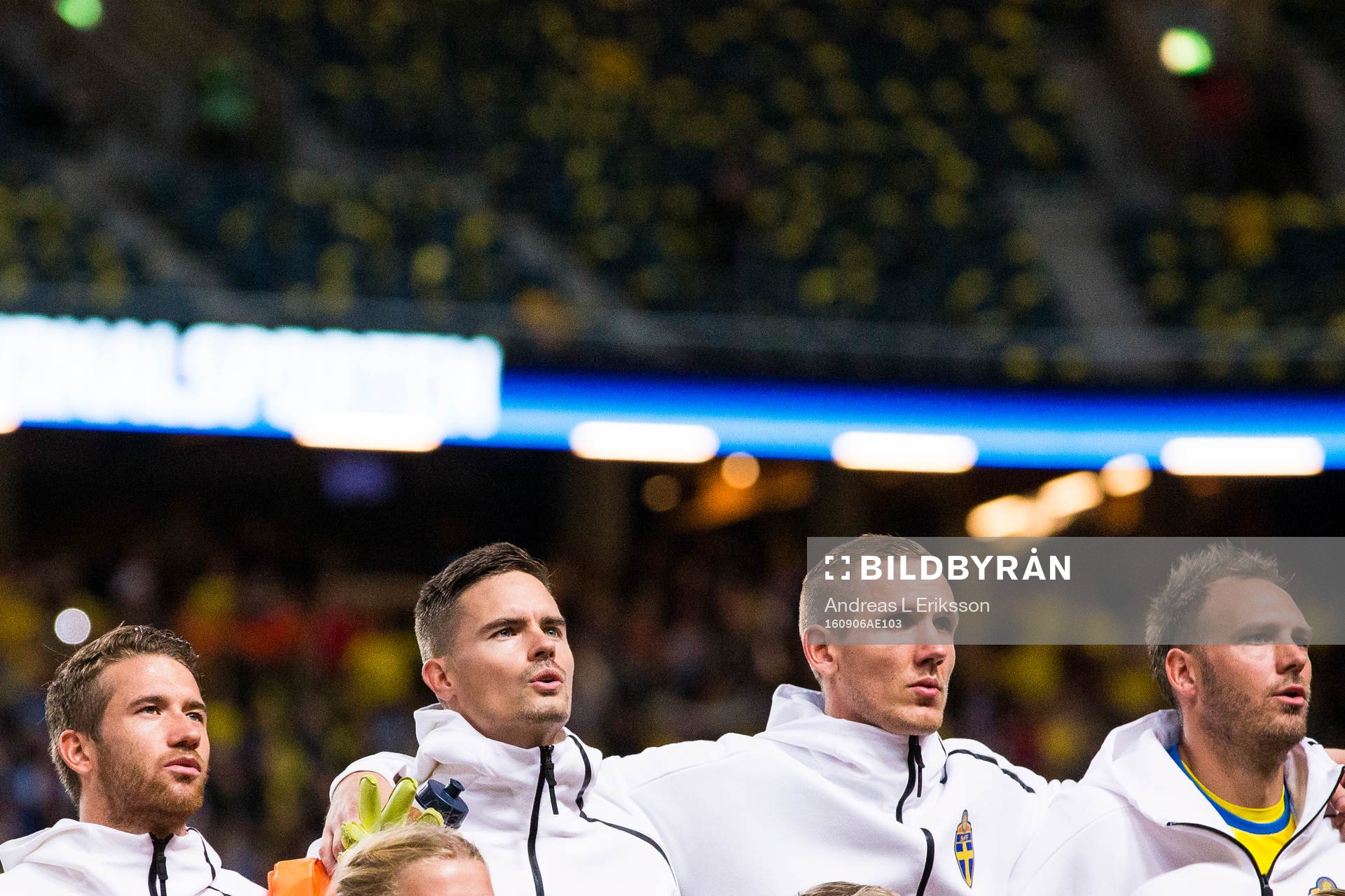 Sveriges Marcus Rohdén, Mikael Lustig, målvakt Robin