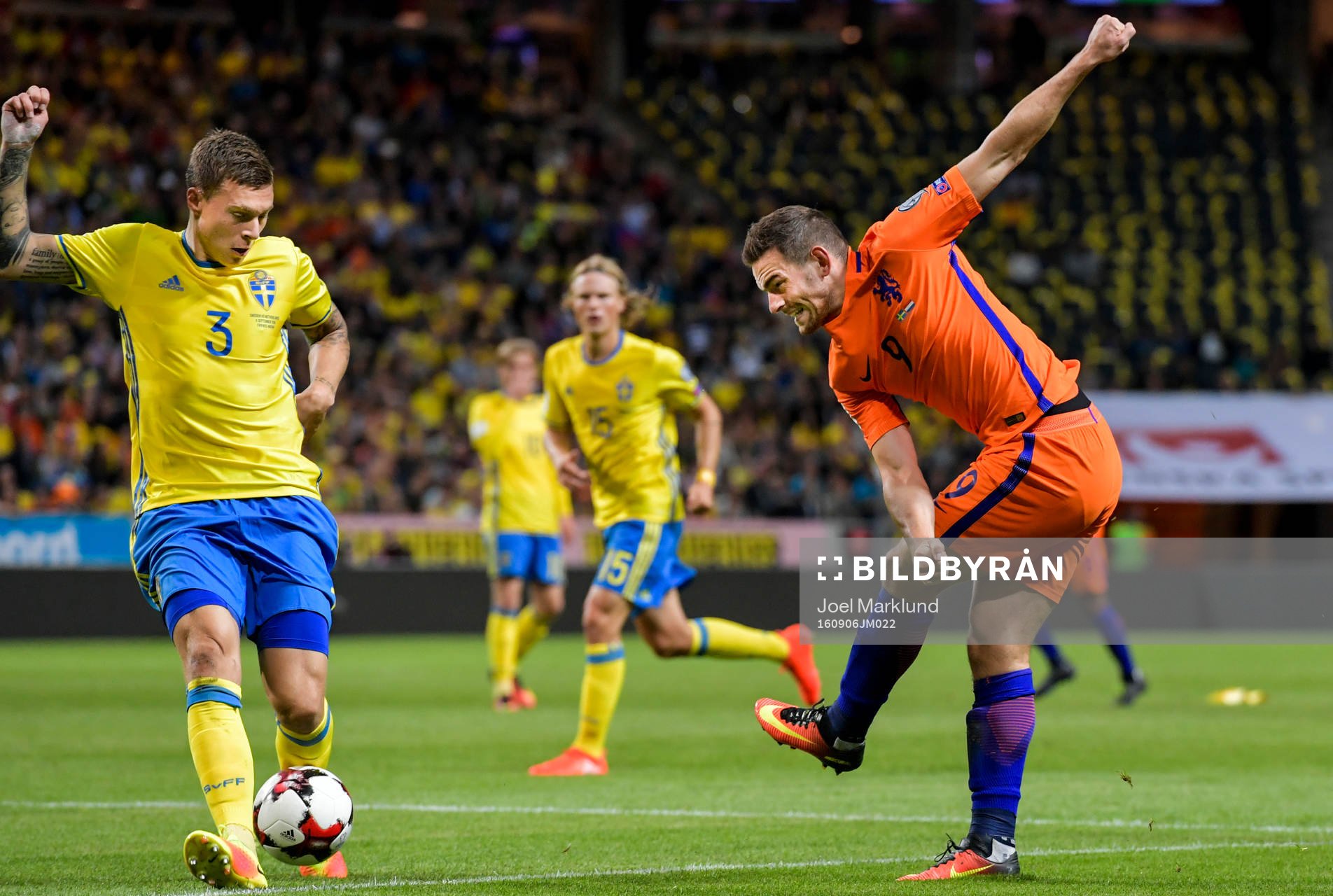 Sveriges Victor Nilsson Lindelöf och Hollands Vincent