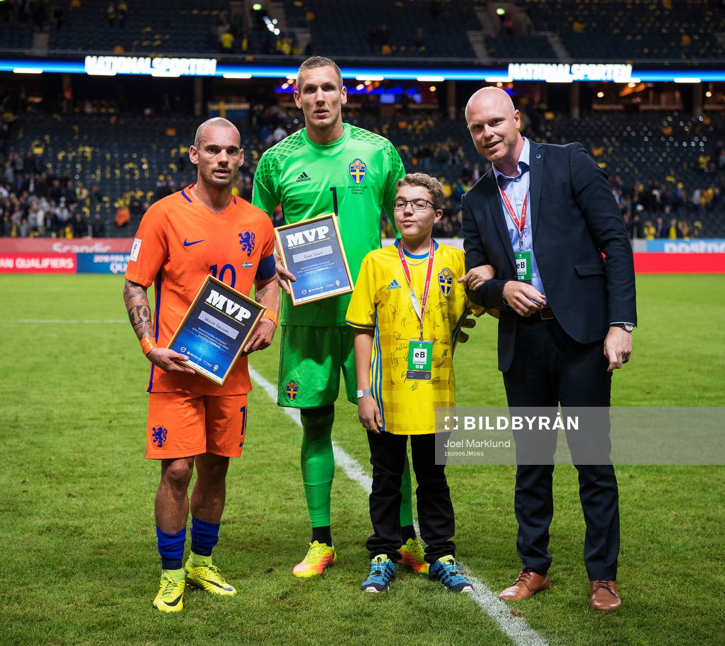 Matchens lirare, Hollands Wesley Sneijder och Sveriges