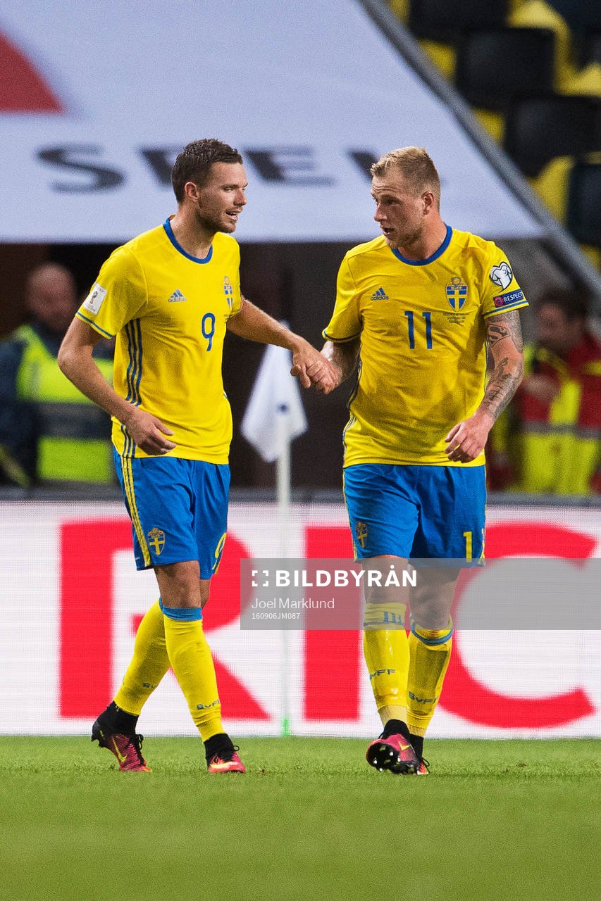 Sveriges Marcus Berg och John Guidetti