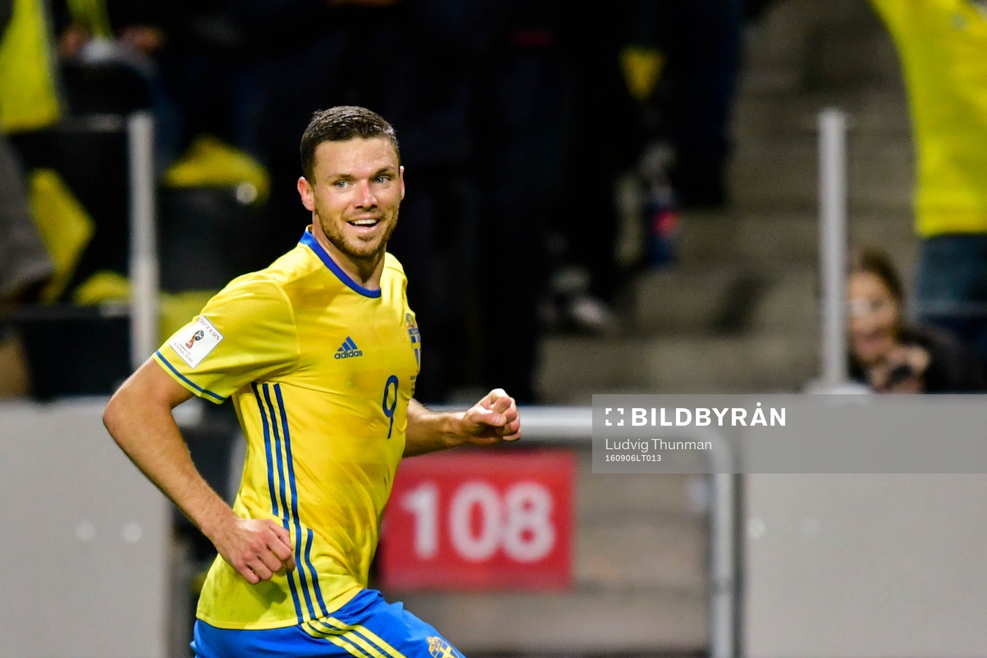 Sveriges Marcus Berg jublar