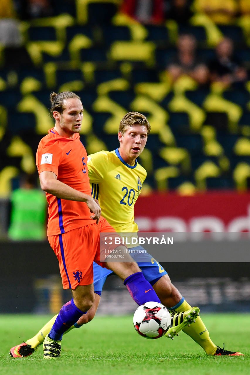Hollands Daley Blind och Sveriges Alexander Fransson