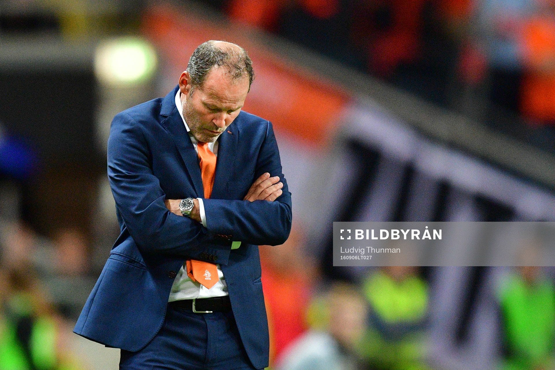 Hollands förbundskapten Danny Blind deppar