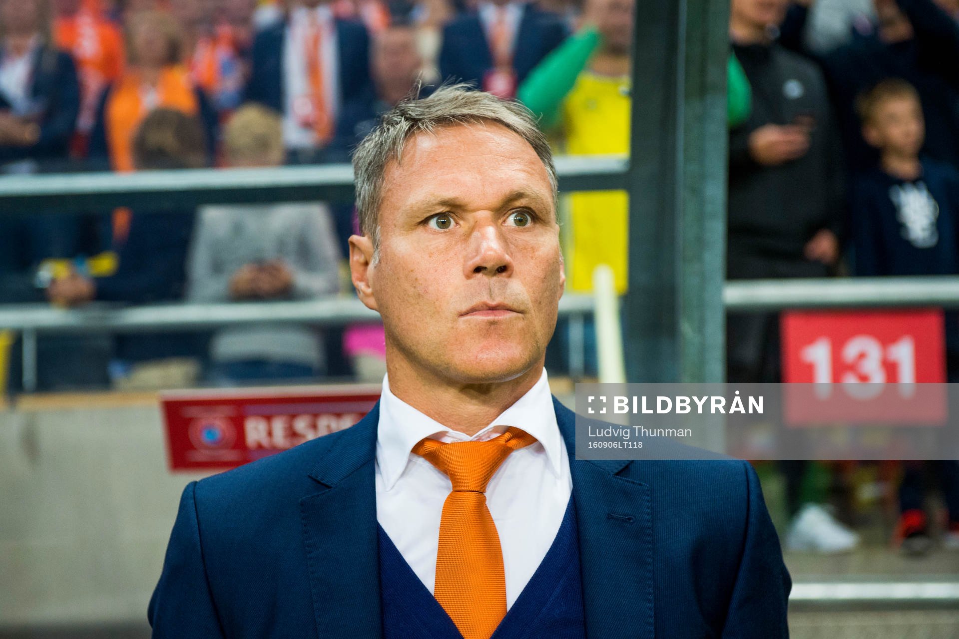 Hollands assisterande förbundskapten Marco van Basten