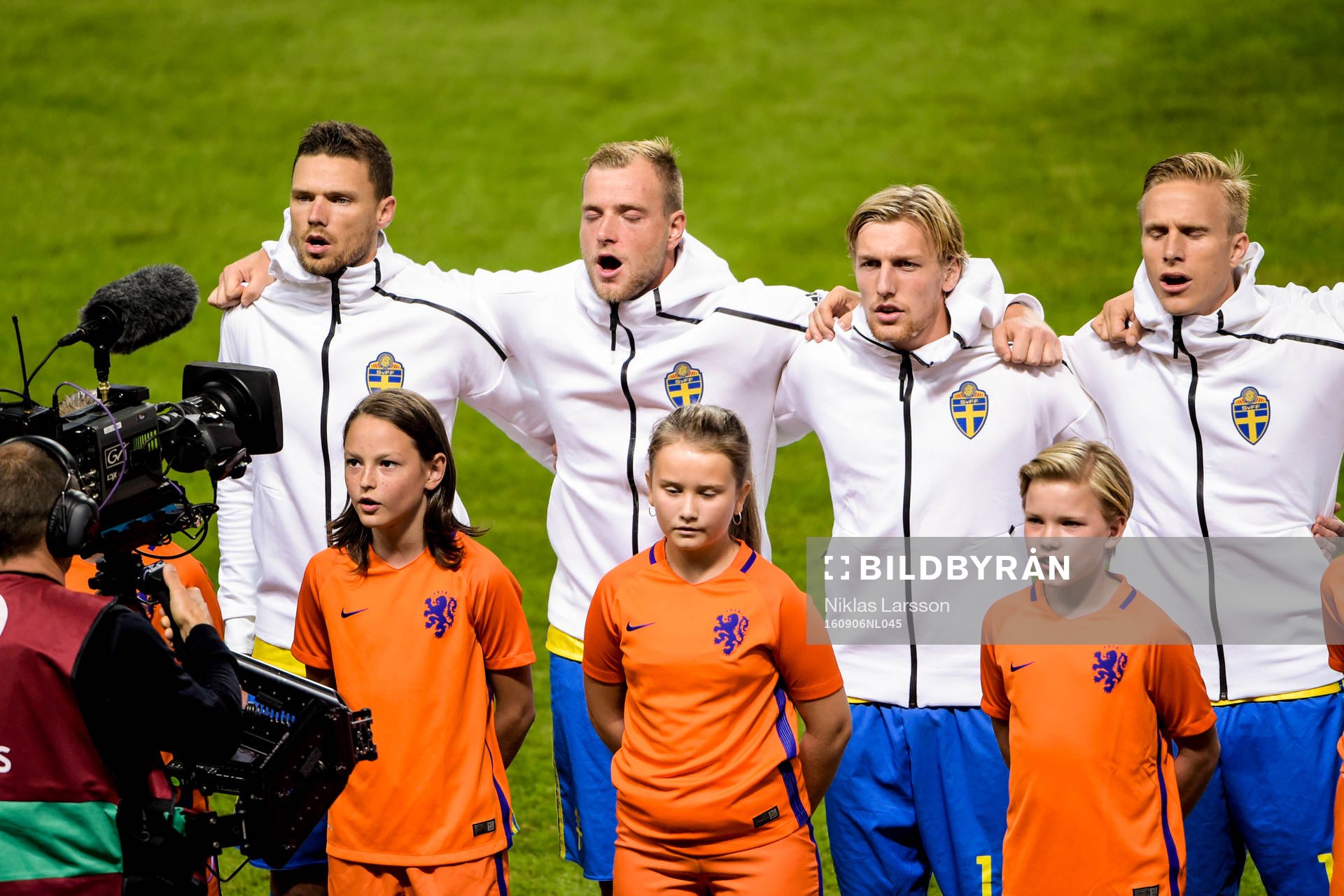 Sveriges Marcus Berg, John Guidetti, Emil Forsberg och