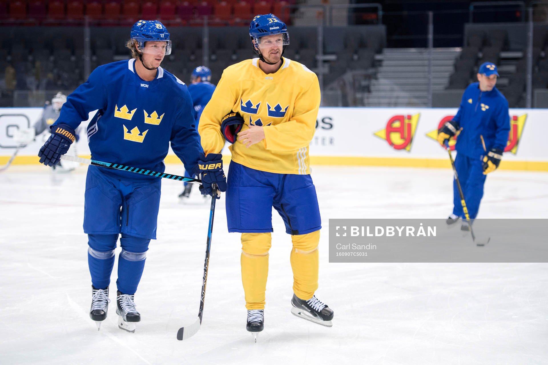 Sveriges Nicklas Bäckström och Henrik Sedin
