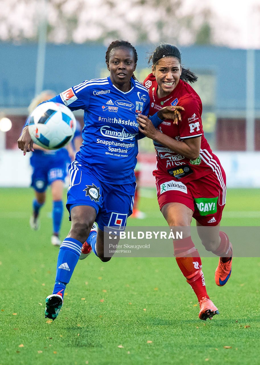 Vittsjös Ngozi Okobi och Piteås Tempest-Marie Norlin
