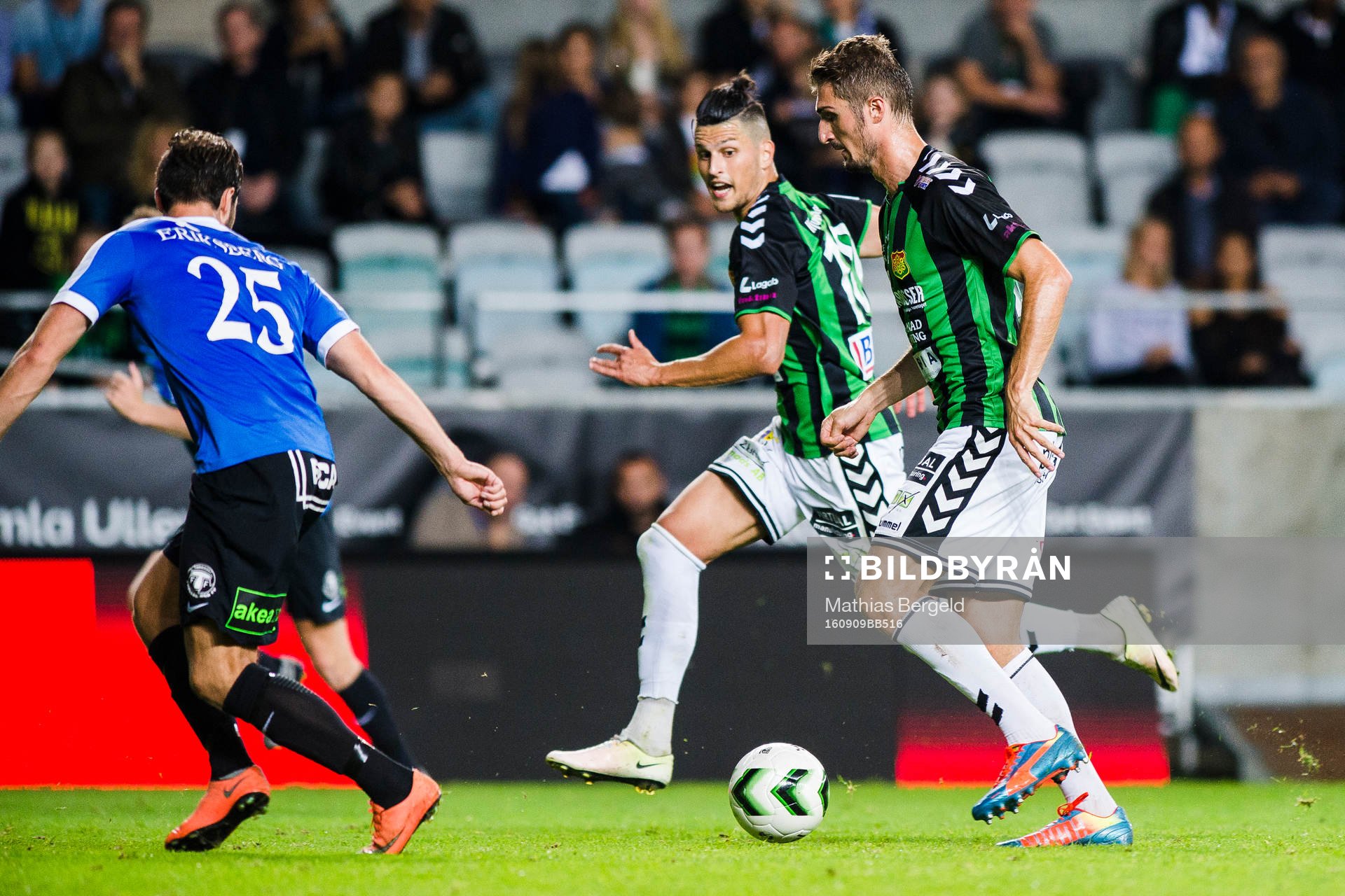 GAIS Luka Mijaljevic och Dardan Rexhepi anfaller mot