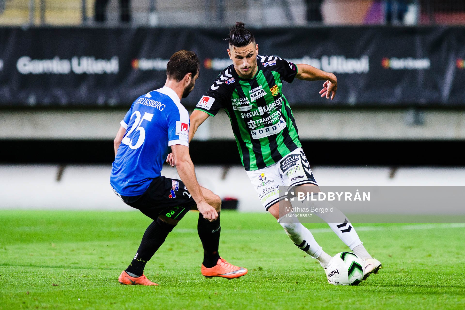 Trelleborgs Robin Jacobsson och GAIS Luka Mijaljevic