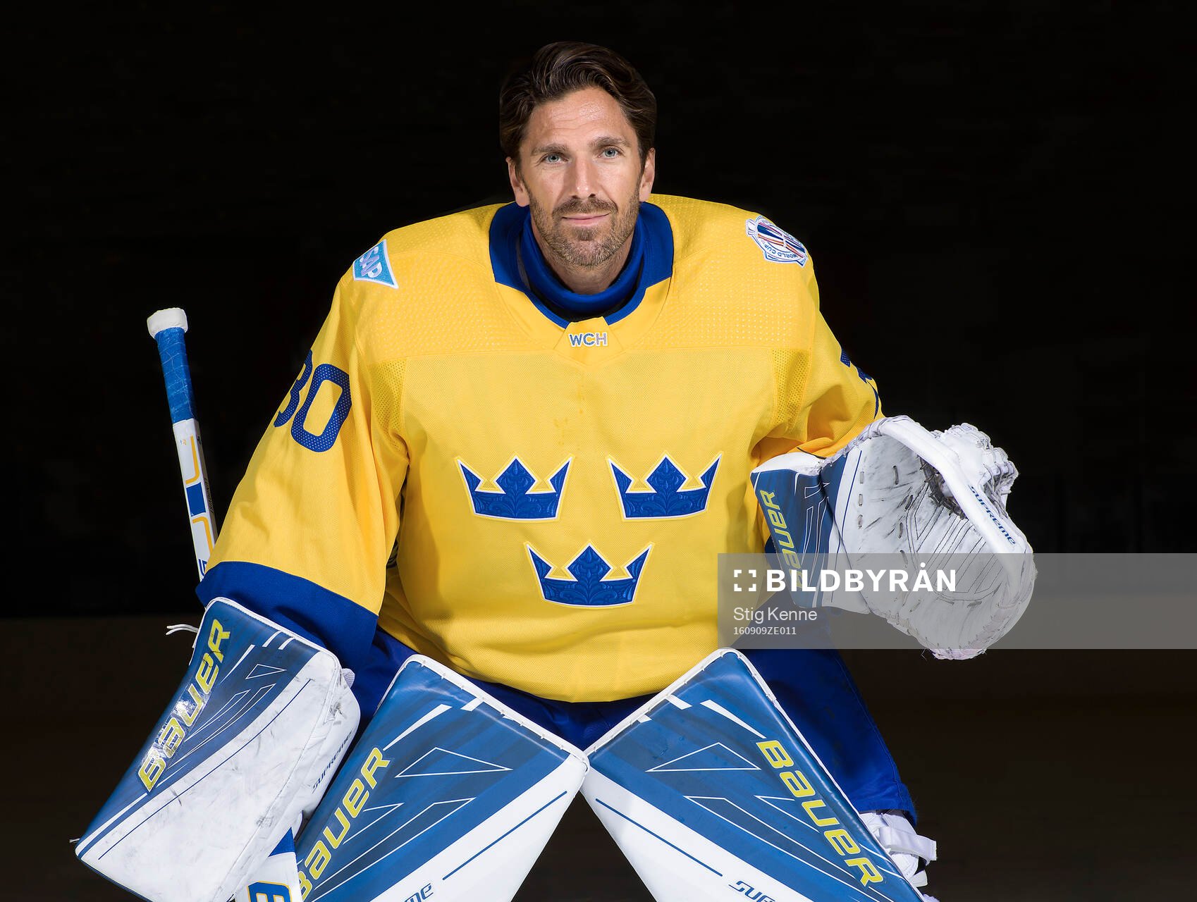 Goaltender Henrik Lundqvist of Sweden poses for a portrait