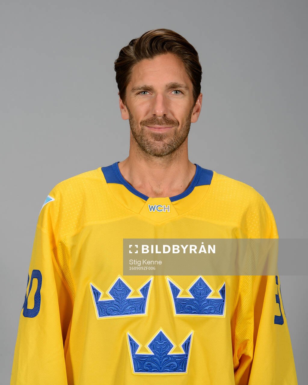 Goaltender Henrik Lundqvist of Sweden poses for a portrait