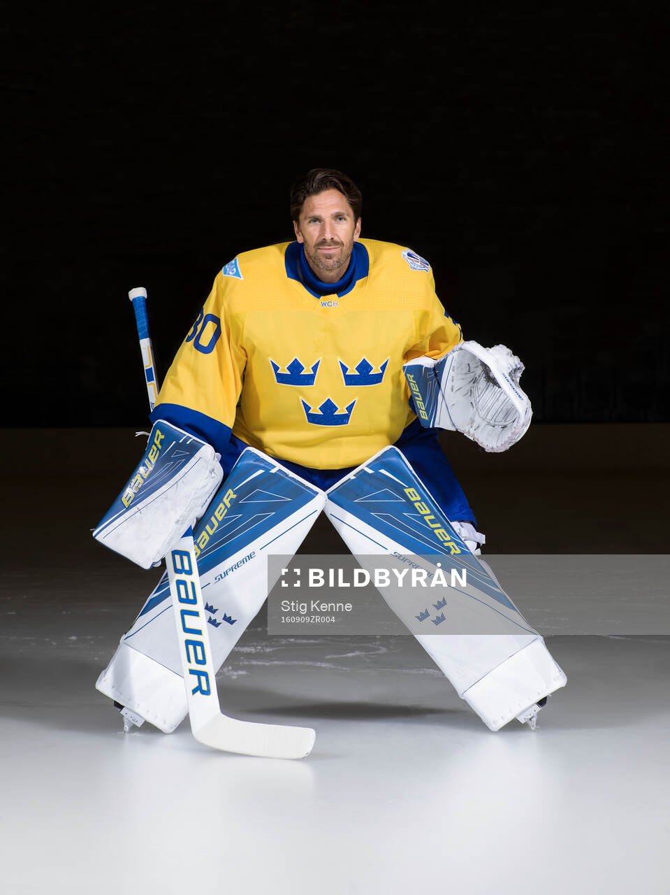 Goaltender Henrik Lundqvist of Sweden poses for a portrait