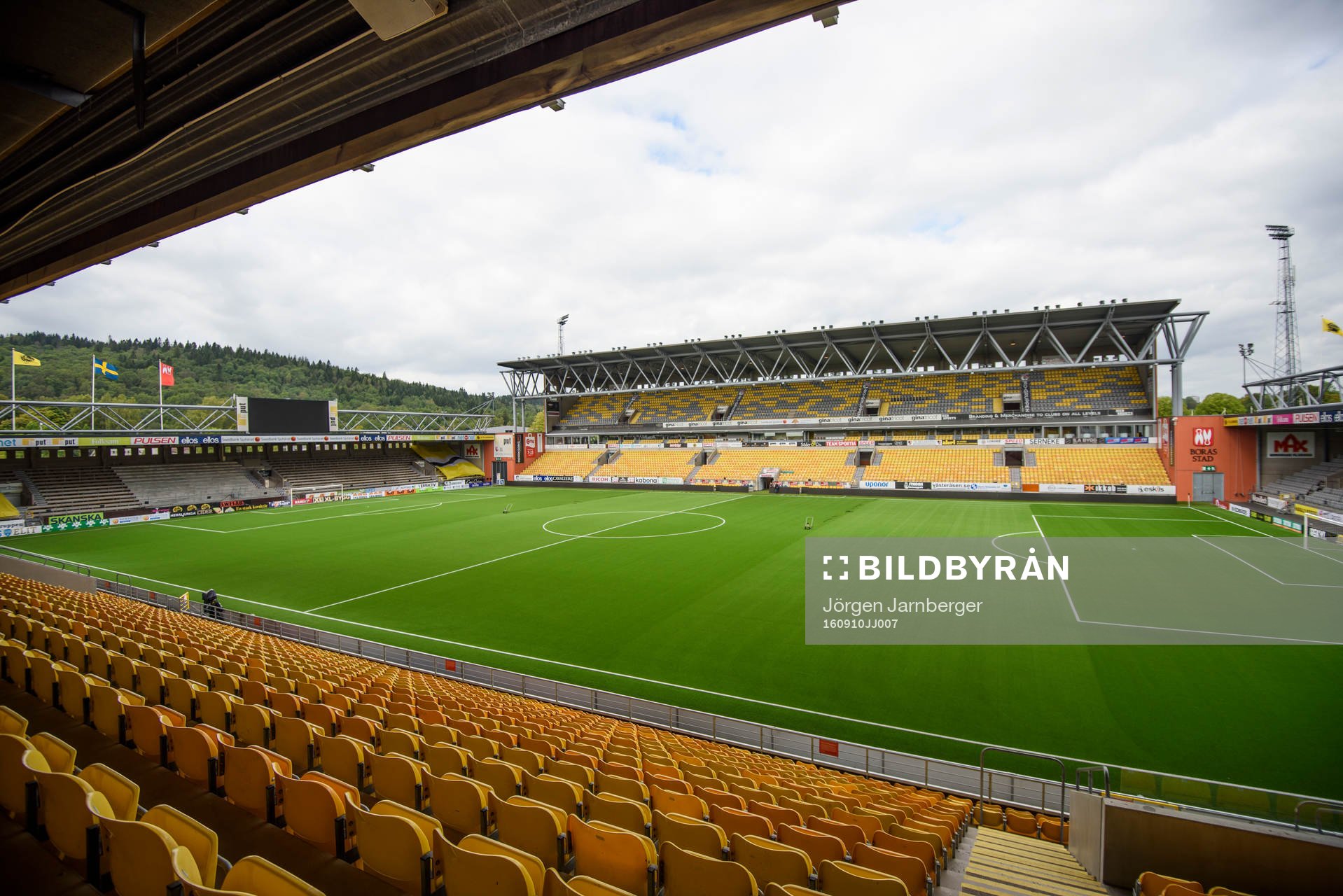 Borås arena innan fotbollsmatchen i Allsvenskan mellan