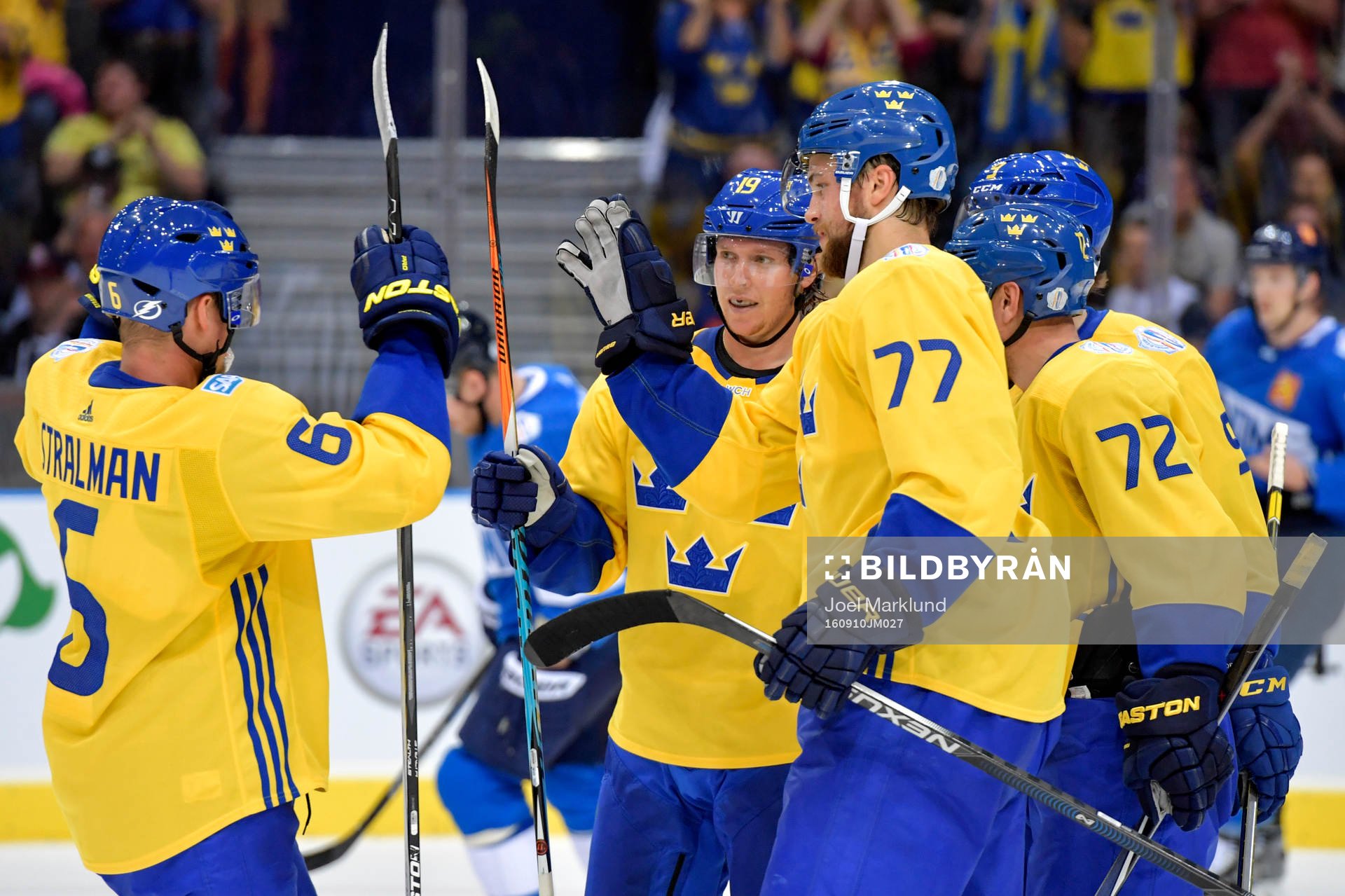 Sveriges Anton Strålman, Nicklas Bäckström, Victor