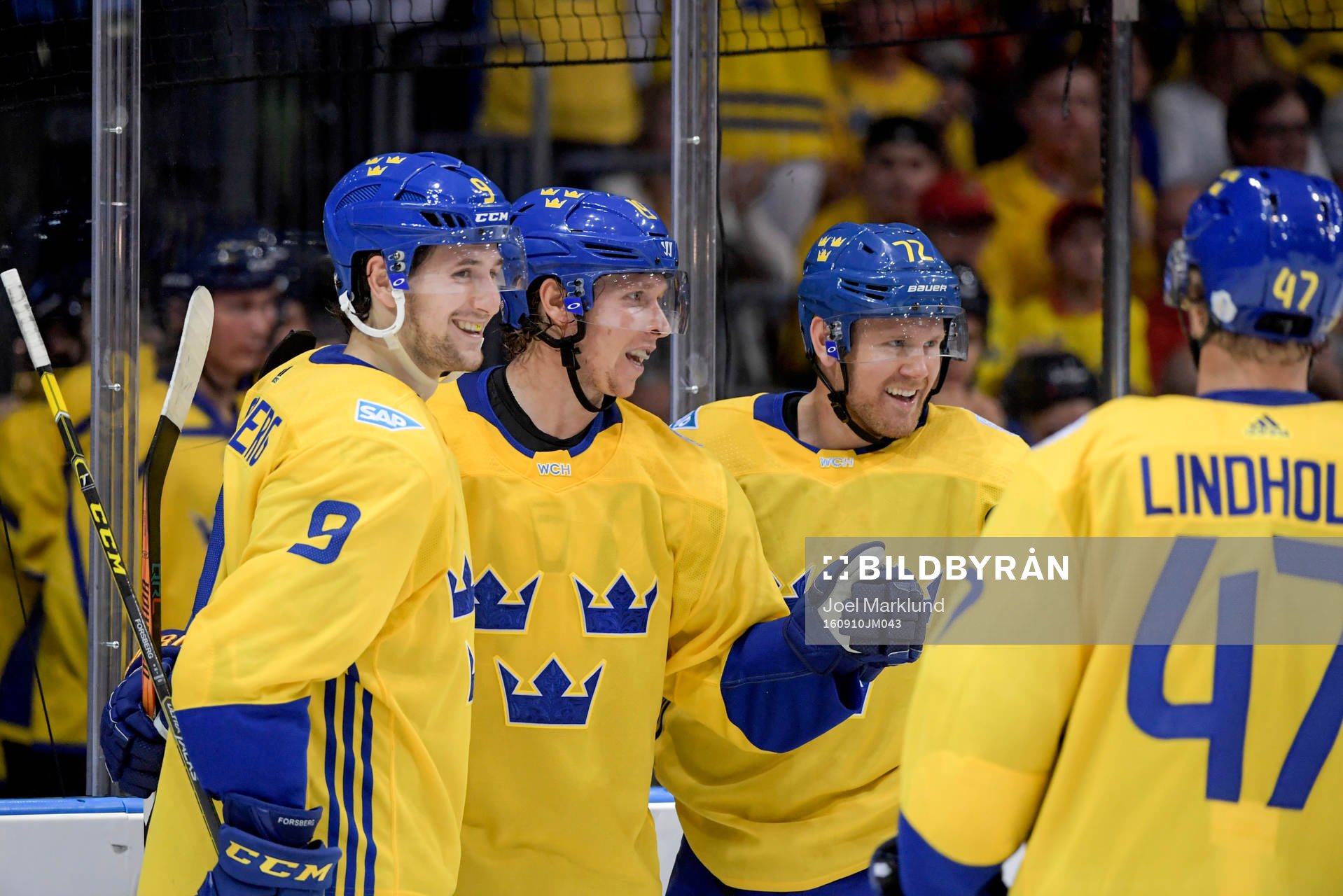 Sveriges Filip Forsberg, Nicklas Bäckström, Patric