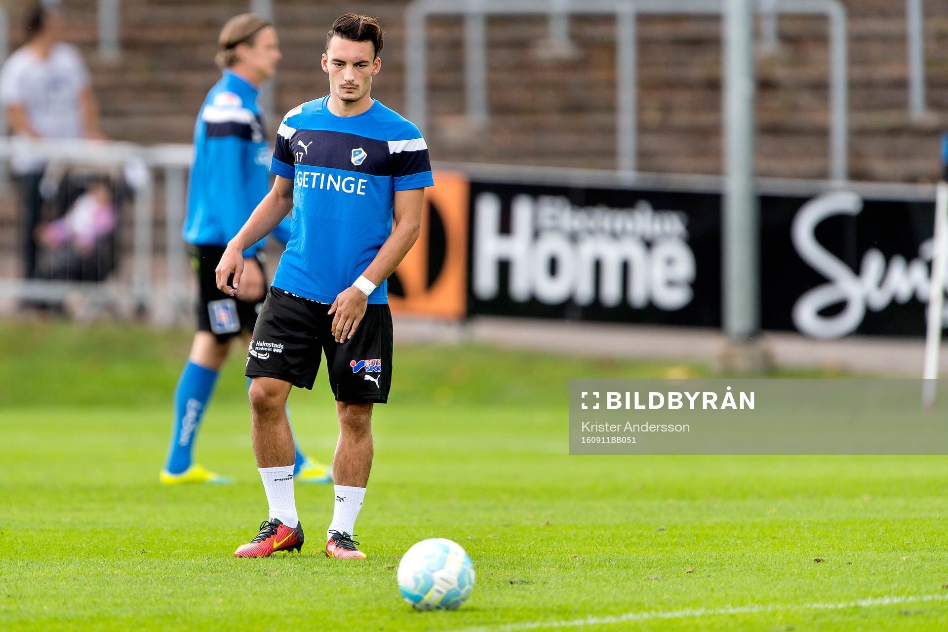 Halmstads Sead Haksabanovic före fotbollsmatchen i