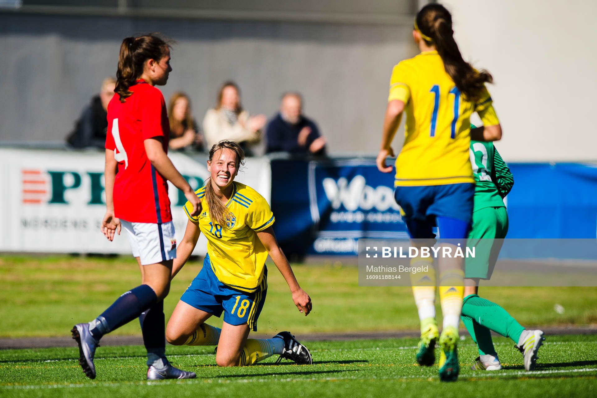 Sveriges Ebba Norén jublar