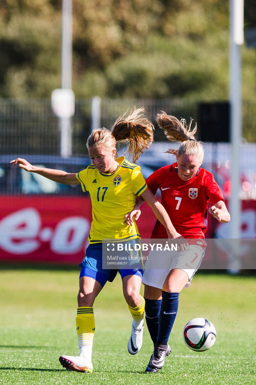Sveriges Amanda Bergström och Norges Madeleine H