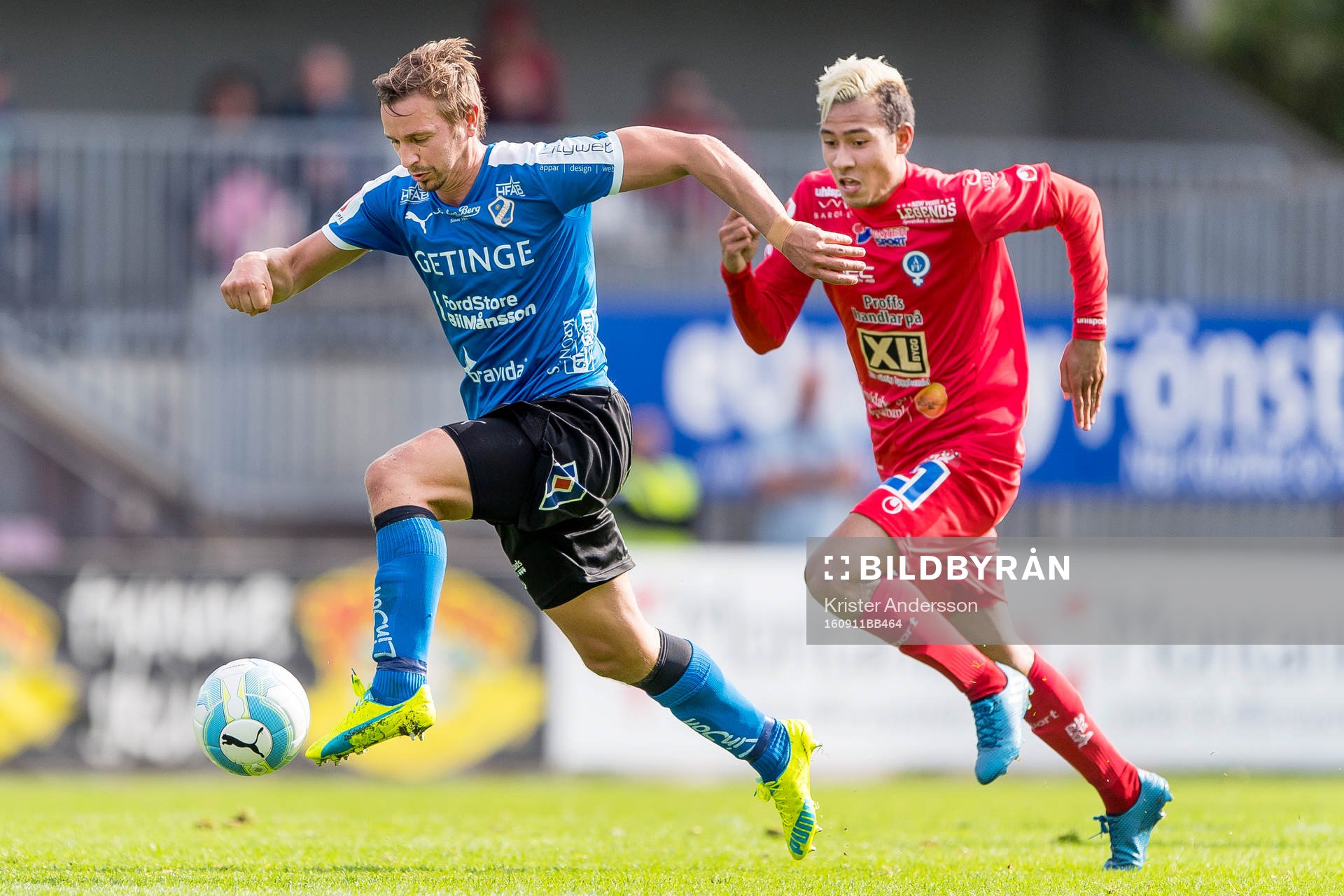 Halmstads Fredrik Olsson och Åtvidabergs Kevin Deeromram