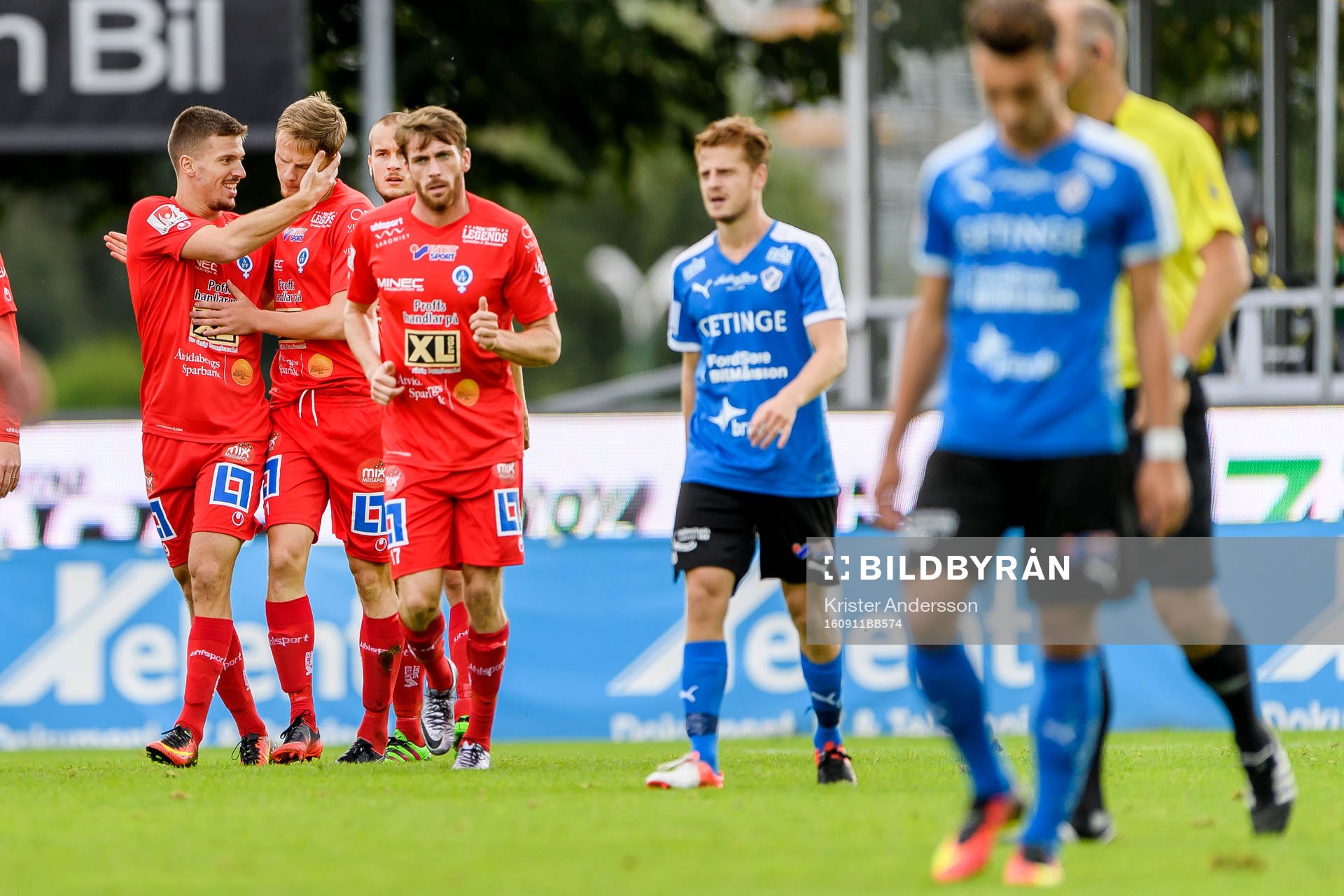 Åtvidabergs spelare jublar