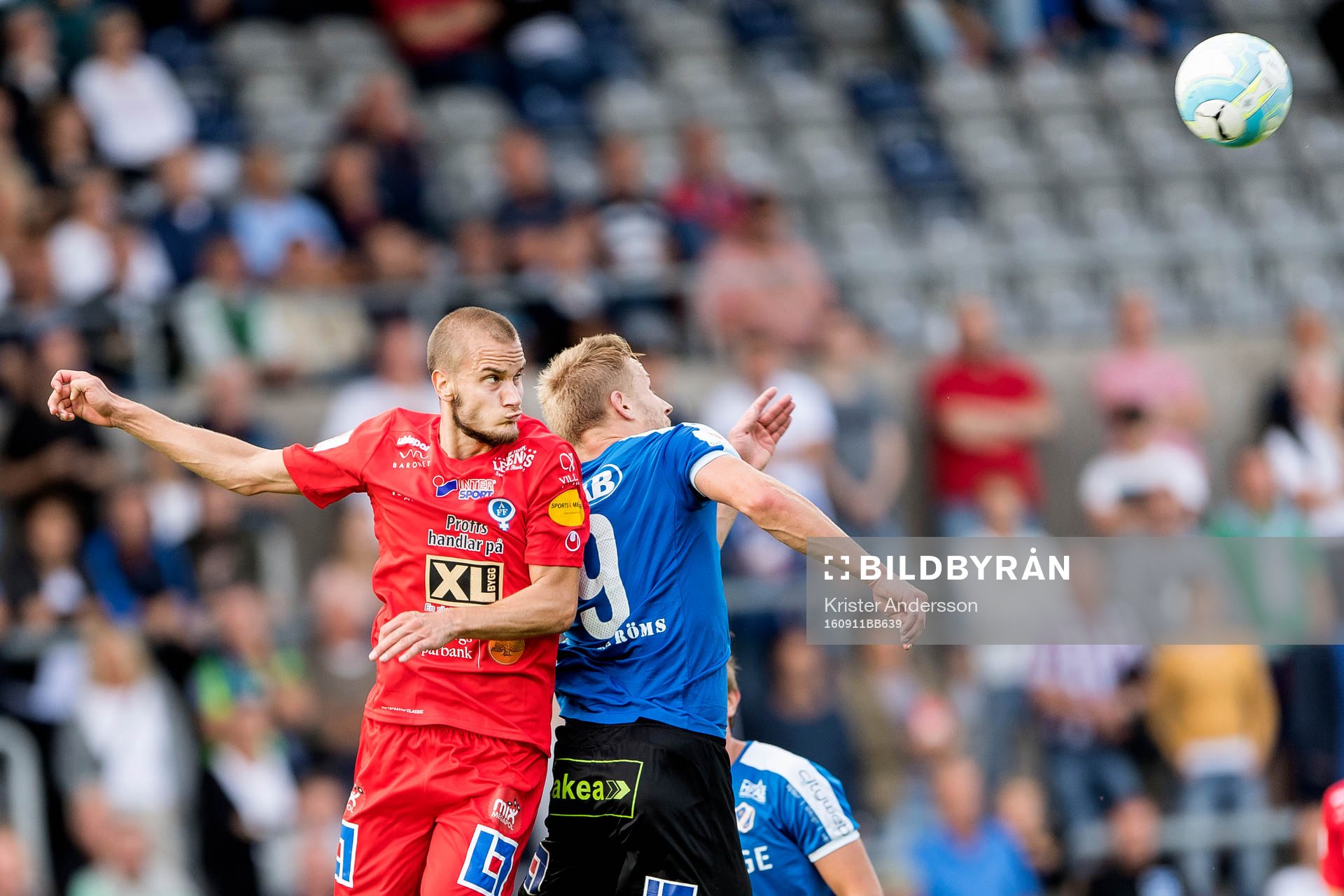 Åtvidabergs Månz Karlsson och Halmstads Alexander Ruud