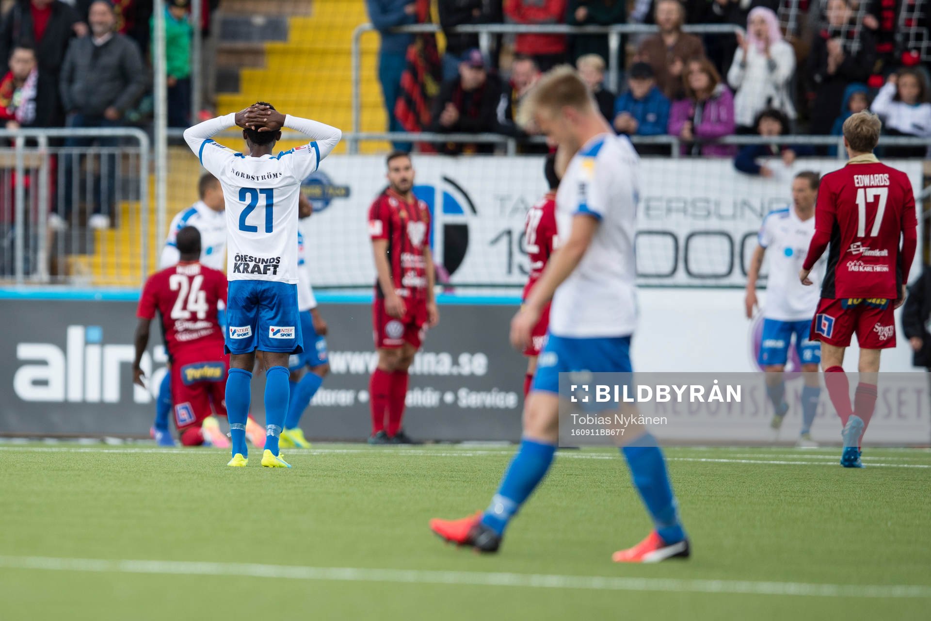 Helsingborgs Monday Samuel deppade över missad målchans