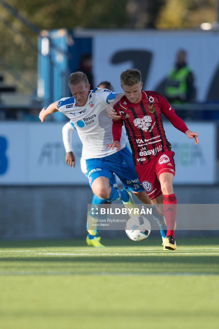 Östersunds Dennis Widgren mot Helsingborgs Peter Larsson