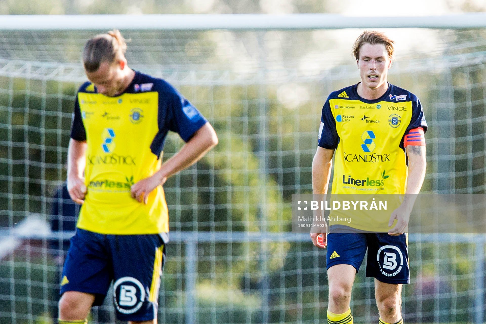 Ängelholms Sebastian Carlsén och Marcus Bergholtz deppar