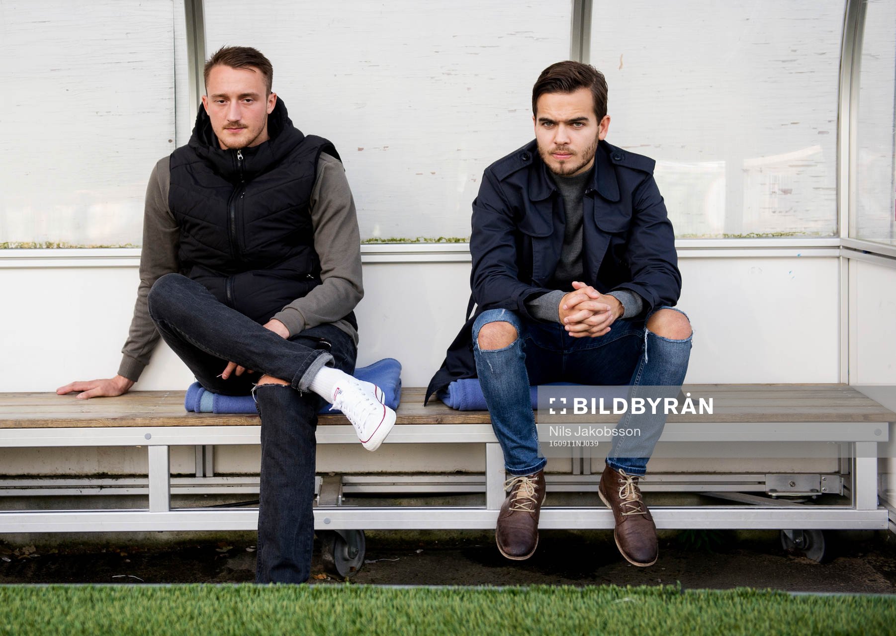 Sundsvalls Smajl Suljevic och Kristinn Steindórsson sitter
