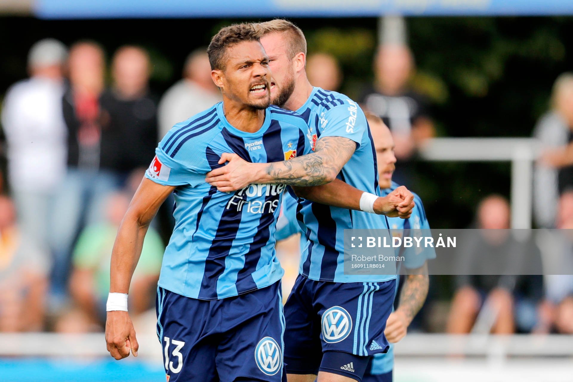 Djurgårdens Mathias Ranegie jublar
