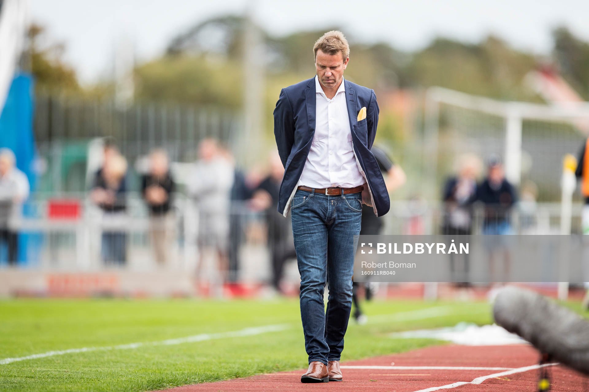 Falkenbergs tränare Hans Eklund deppar