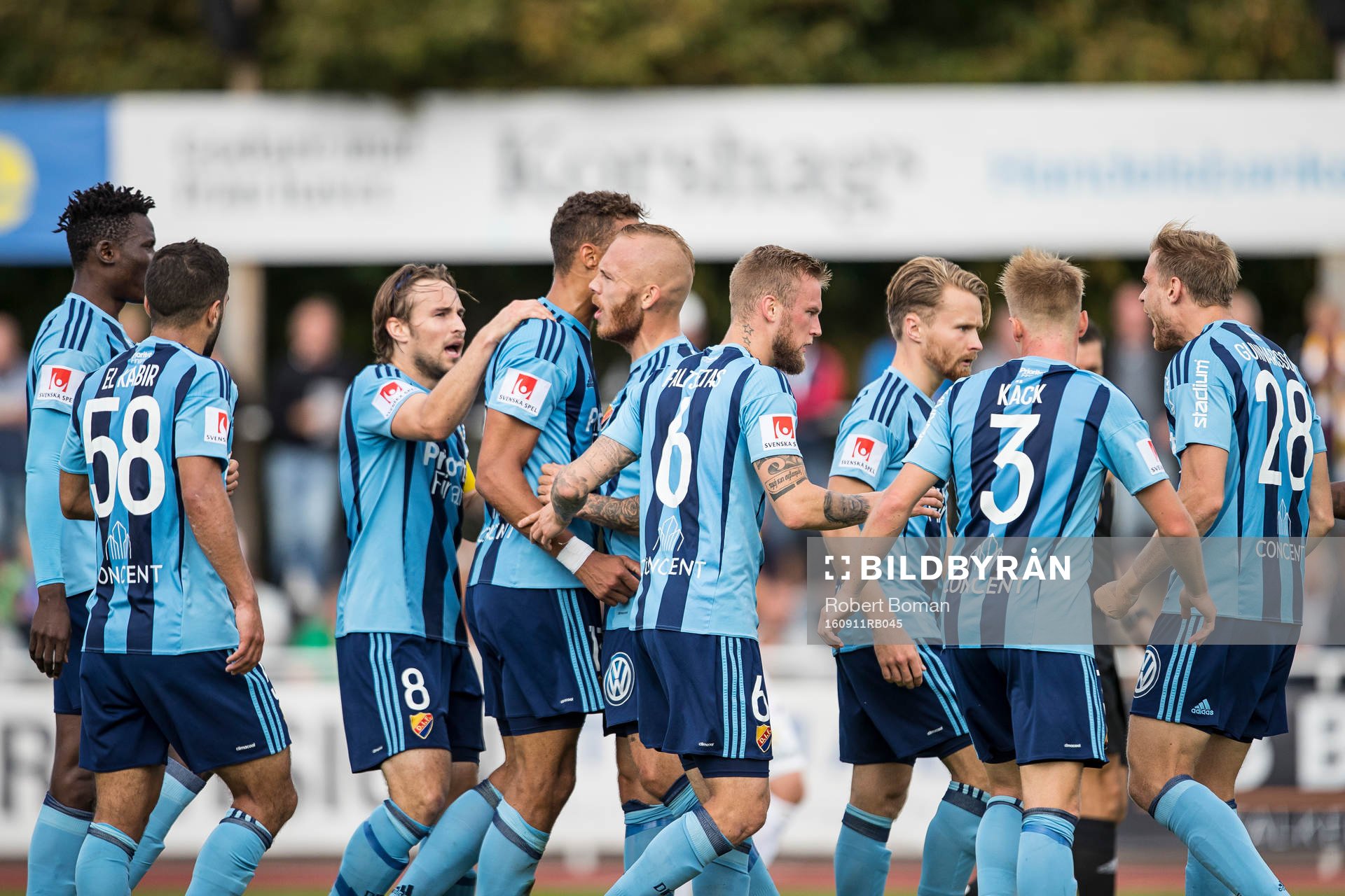 Djurgårdens spelare jublar