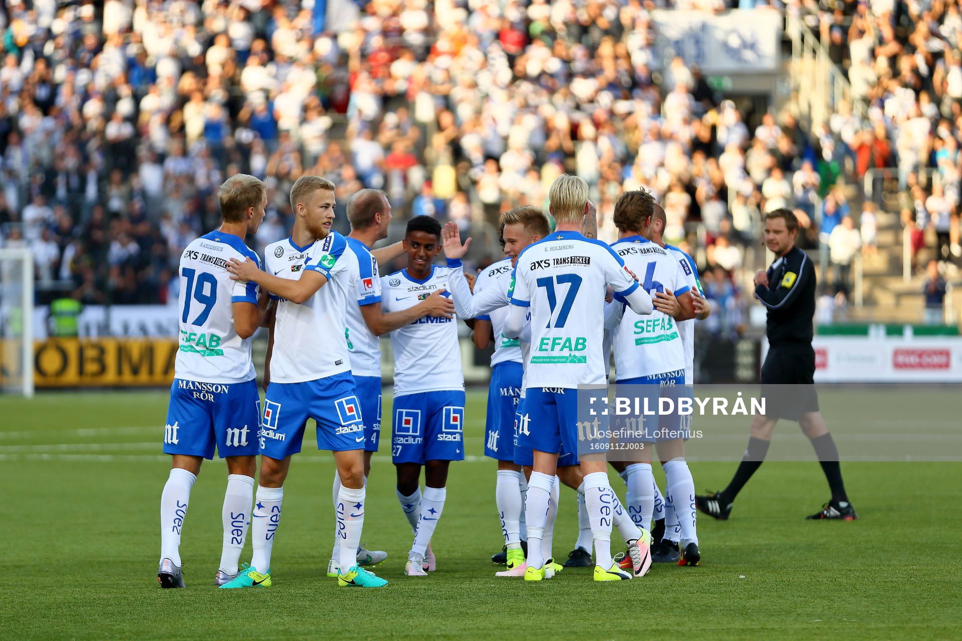 Norrköpings spelare jublar