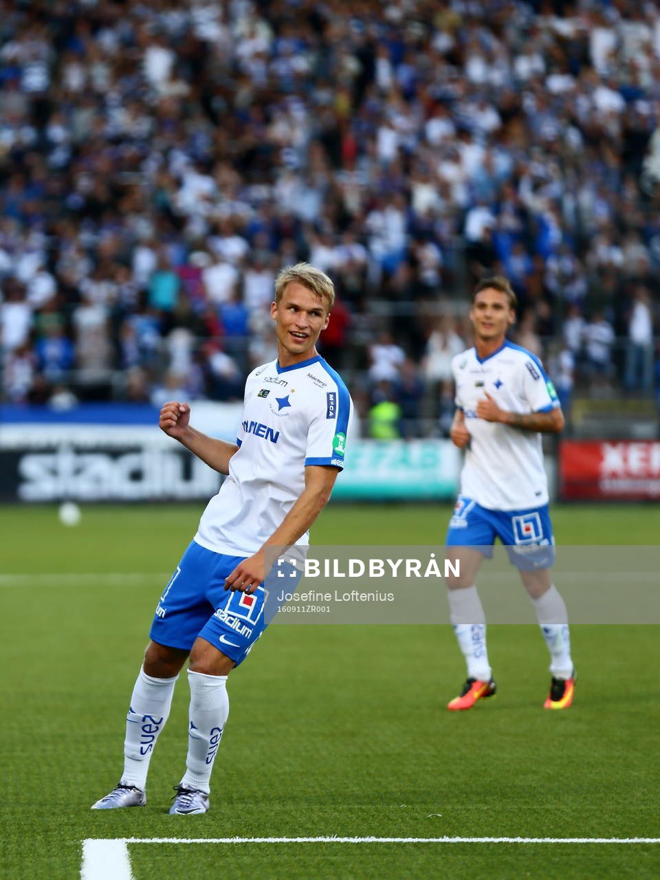 Norrköpings Sebastian Andersson jublar