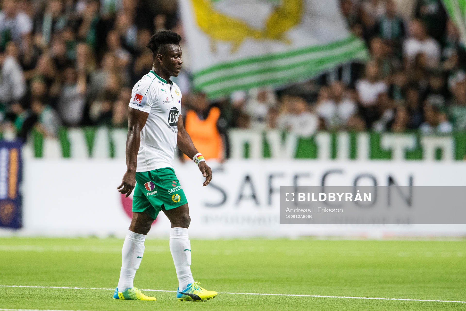 Hammarbys Joseph Aidoo ser deppig ut