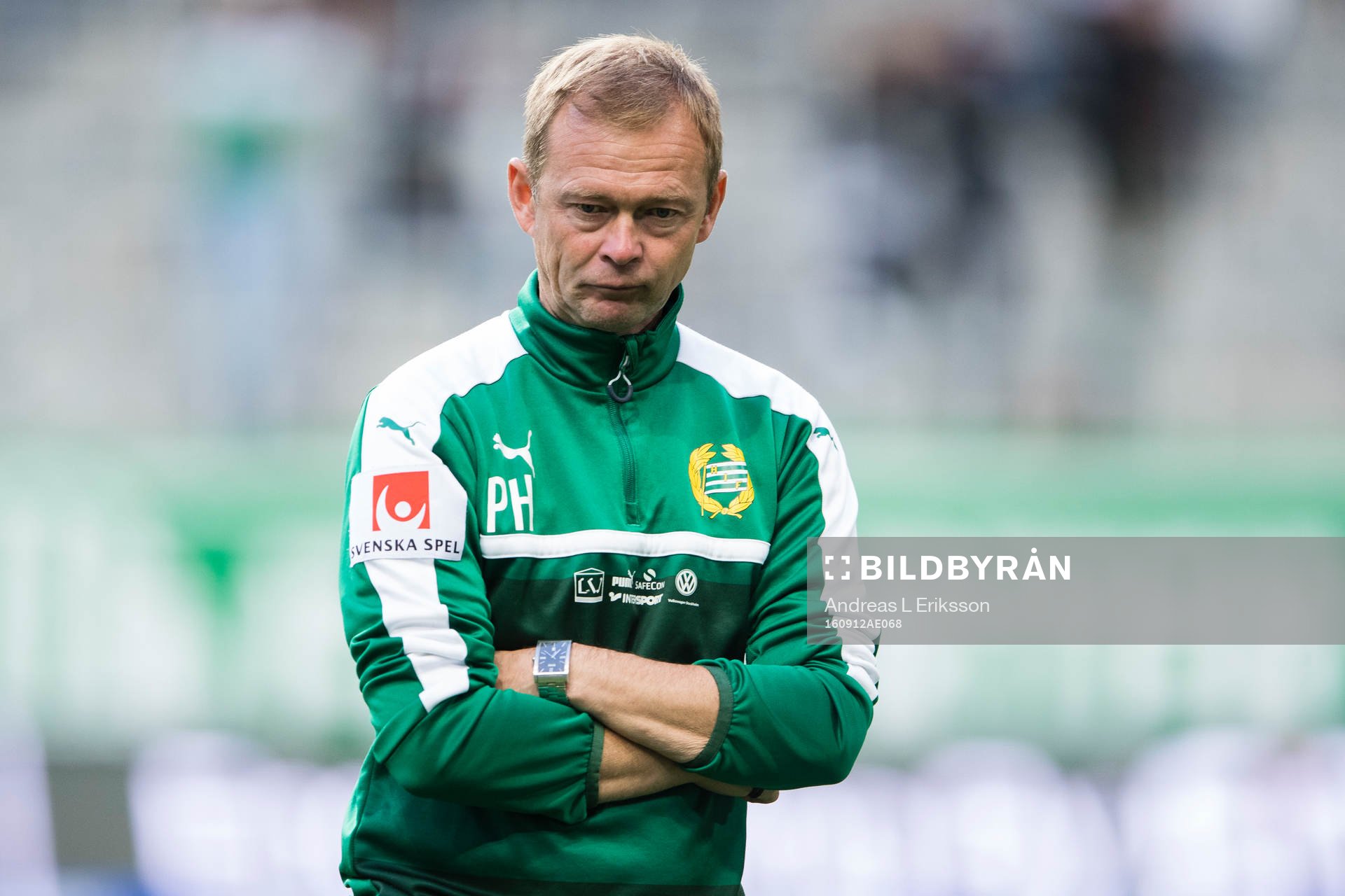 Hammarbys assisterande tränare Patrik Hansson innan