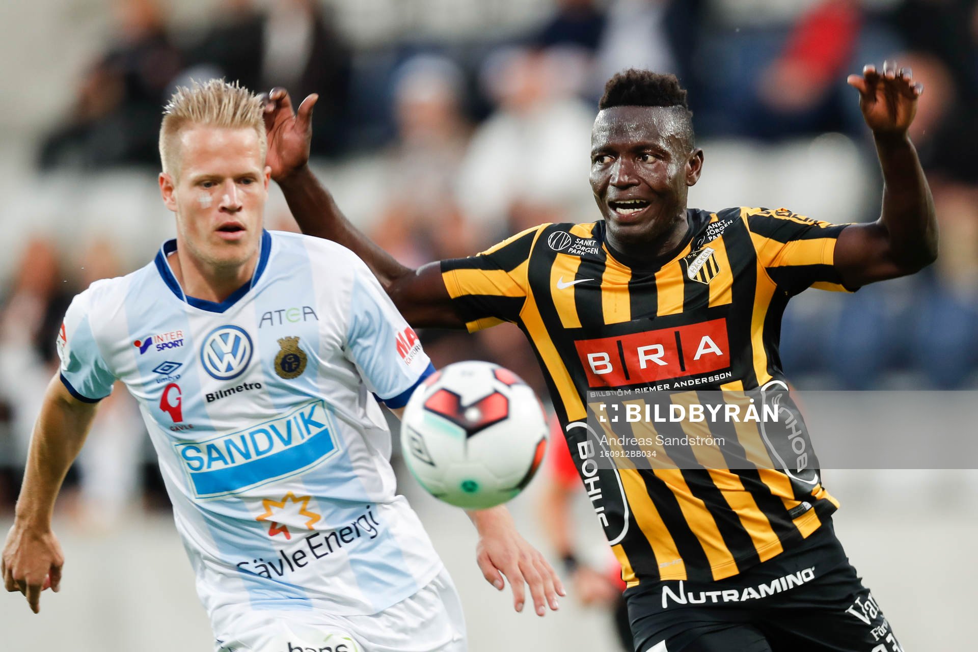 Häckens Alhassan Kamara och Gefles Martin Rauschenberg