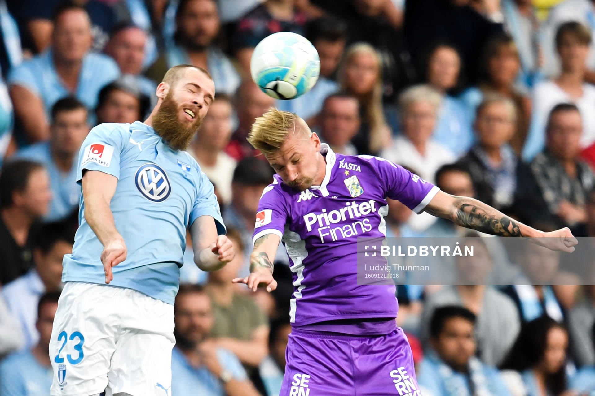 Malmö FFs Jo Inge Berget och IFK Göteborgs Sebastian